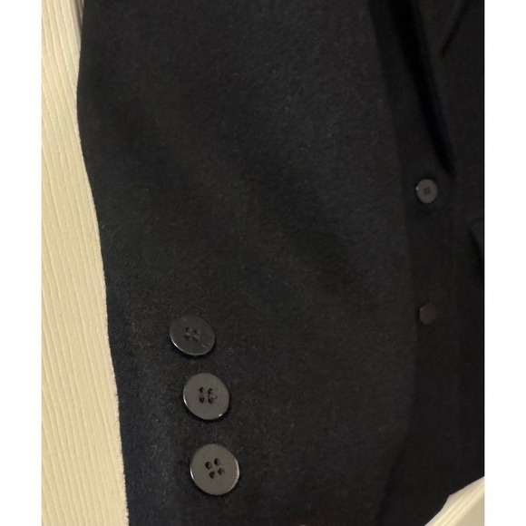 Wool Suit/dress coat‎ in black with button front size 10 - Picture 4 of 4